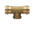 1-1/2 x 3/4 in. Copper Press x FPT Brass Tee