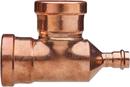 3 x 3/4 x 3 in. Copper Press Tee