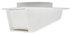 3 x 5-3/5 in. Polypropylene Dryer Vent in White