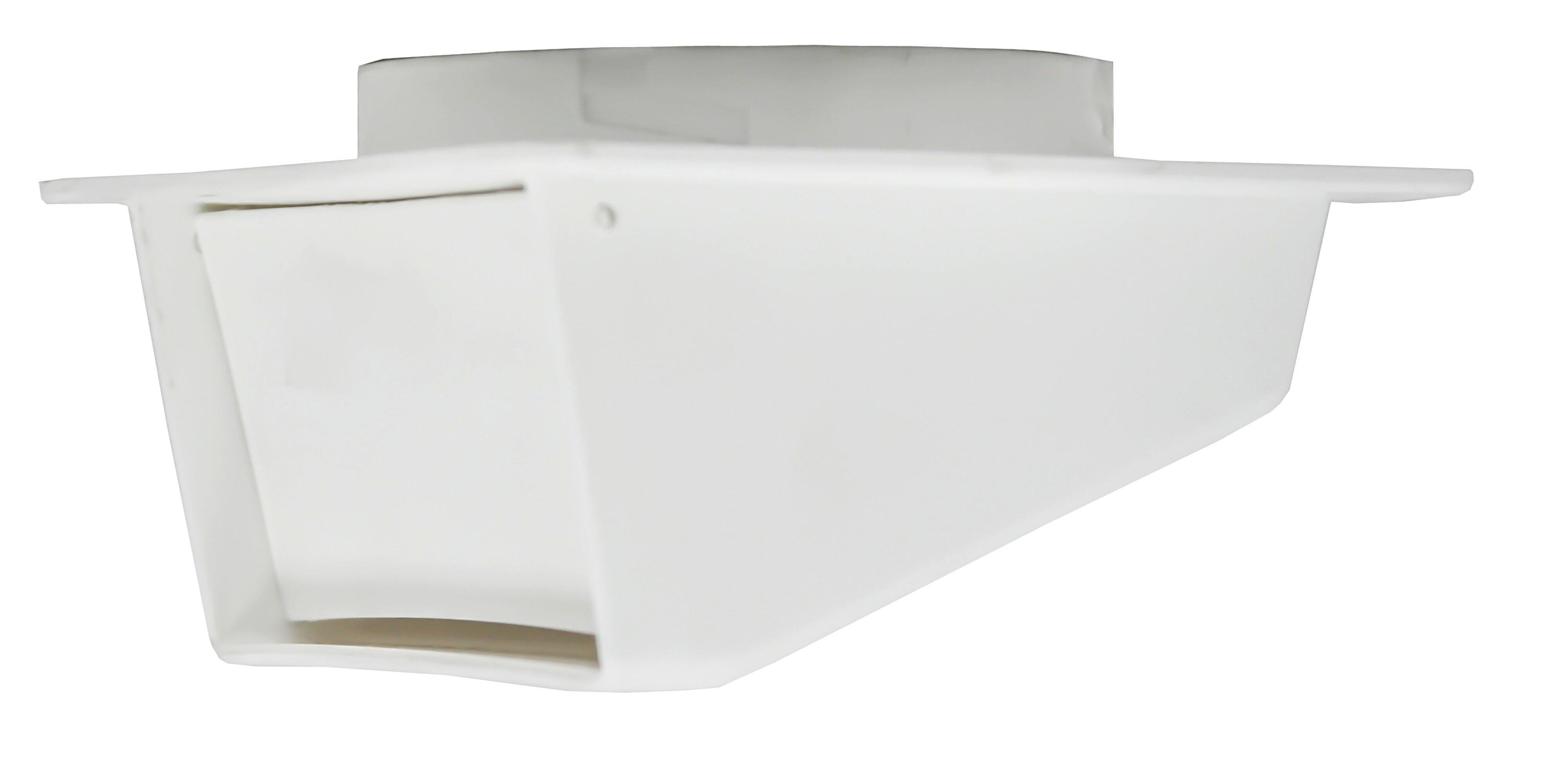 Builder's Best White 3 x 5-3/5 in. Polypropylene Dryer Vent 