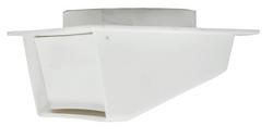 3 x 5-3/5 in. Polypropylene Dryer Vent in White