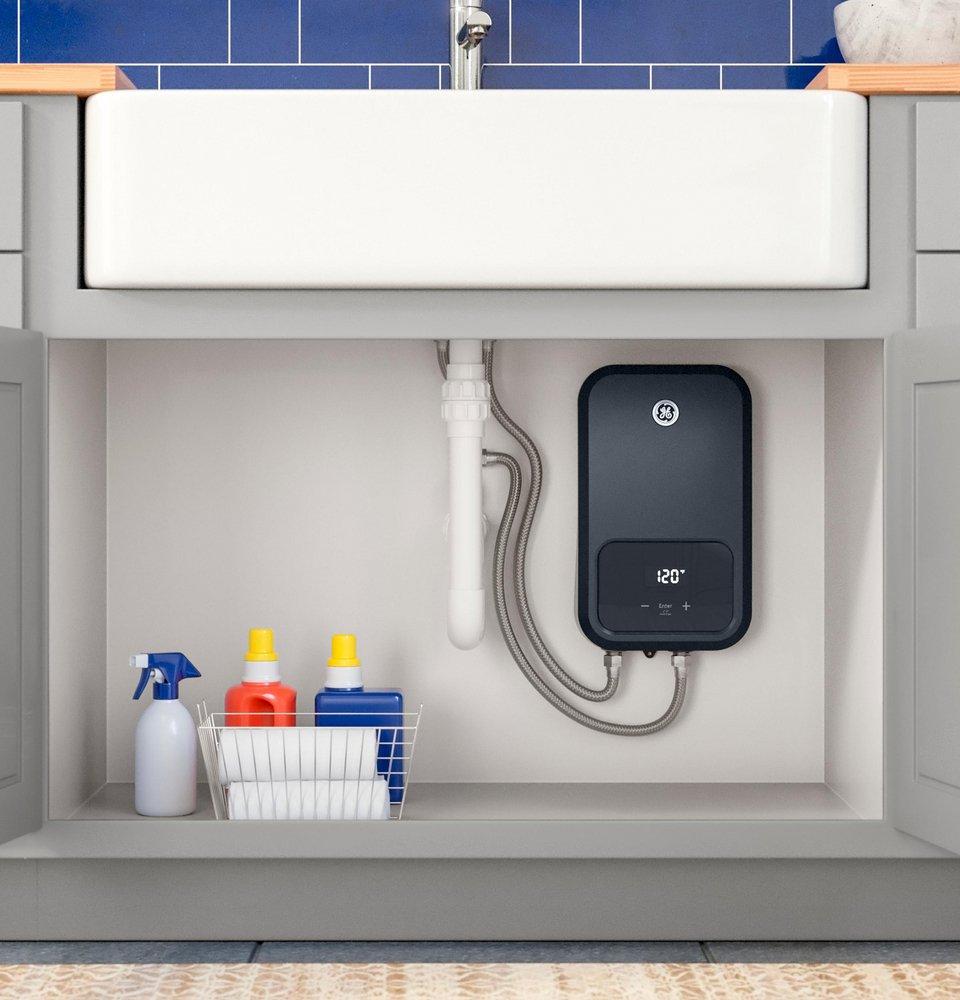 GE&reg; Indoor Electric Tankless Water Heater 