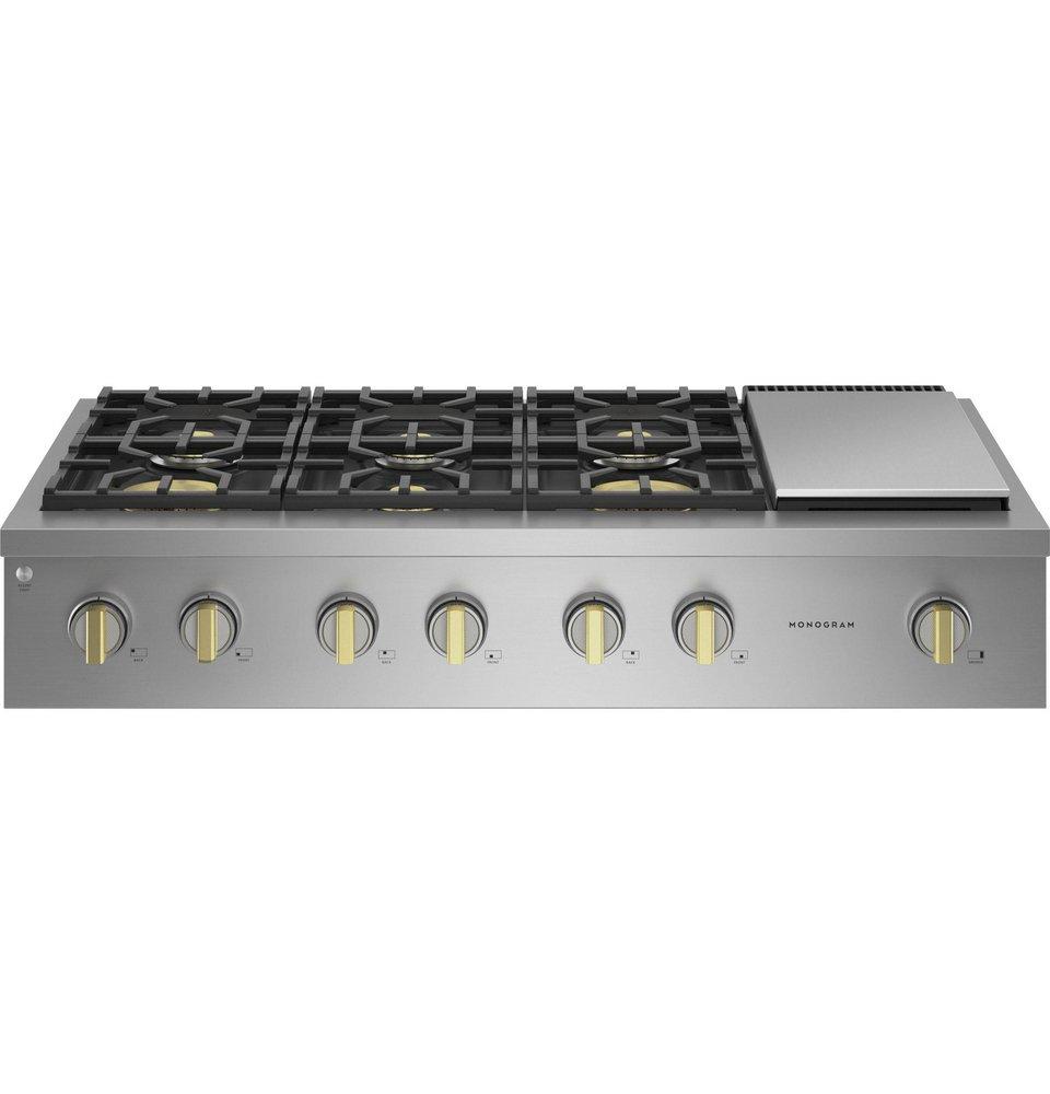 Monogram&reg; Black 6-Burner 23000 BTU Sealed Cooktop 