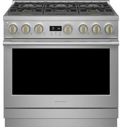 35-1/4 x 35-7/8 x 28-1/2 in. 23000 BTU 6.2 cu. ft. 6-Burner Sealed Gas Freestanding Range in Stainless Steel