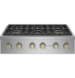 6-Burner 23000 BTU Sealed Cooktop in Black