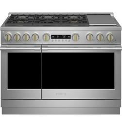 35-1/4 x 47-7/8 x 28-1/2 in. 23000 BTU 8.25 cu. ft. 6-Burner Sealed Dual Fuel Freestanding Range in Stainless Steel