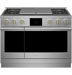 35-1/4 x 47-7/8 x 28-1/2 in. 23000 BTU 8.25 cu. ft. 4-Burner Sealed Dual Fuel Freestanding Range in Stainless Steel