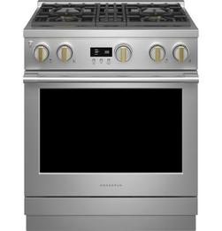29-7/8 x 35-1/4 in. 21000 BTU 5.7 cu. ft. 4-Burner Sealed Gas Freestanding Range in Stainless Steel