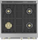 Monogram&reg; Stainless Steel 29-7/8 x 35-1/4 in. 21000 BTU 5.7 cu. ft. 4-Burner Sealed Gas Freestanding Range 