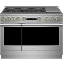 35-1/4 x 47-7/8 x 28-1/2 in. 23000 BTU 6.2 cu. ft. 6-Burner Sealed Gas Freestanding Range in Stainless Steel