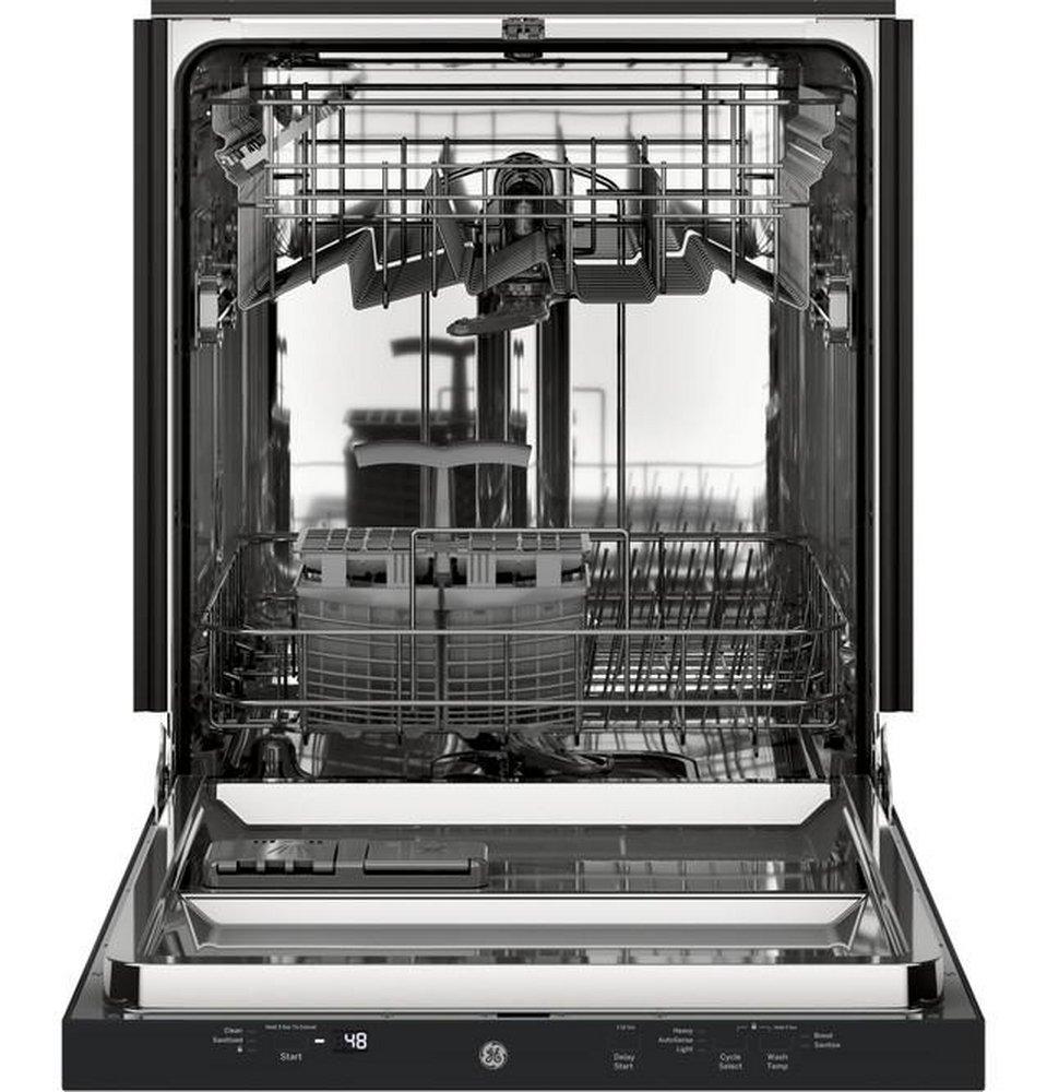 GE&reg; Black 23-3/4 in. Built-in Dishwasher 