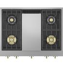 Monogram&reg; Black 4-Burner 23000 BTU Sealed Cooktop 