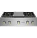Monogram&reg; Black 4-Burner 23000 BTU Sealed Cooktop 