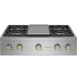 4-Burner 23000 BTU Sealed Cooktop in Black