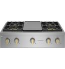 Monogram&reg; Black 4-Burner 23000 BTU Sealed Cooktop 