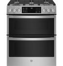 GE&reg; Fingerprint Resistant Stainless Steel 30 x 36-1/2 in. 21000 BTU 6.7 cu. ft. 5-Burner Sealed Gas Freestanding Range 
