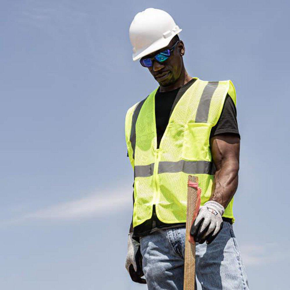 MESH SAF VEST CL2 HVGR MED F/ WAY 