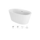 X 61X34 DM ACR FS SOAK TUB CNTR 
