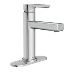 Single Handle Monoblock Centerset Bathroom Sink Faucet in Chrome