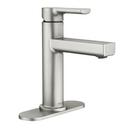 Single Handle Monoblock Bathroom Sink Faucet in Spot Resist™ Brushed Nickel