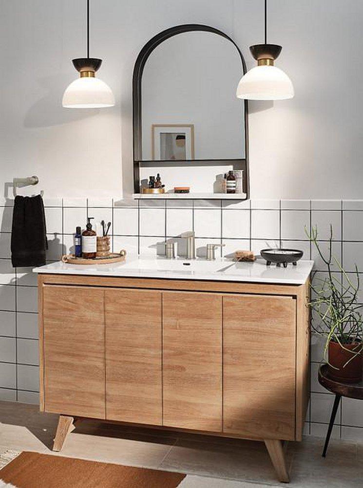 Moen Spot Resist Brushed Nickel Two Handle Widespread Bathroom Sink Faucet 