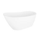 Signature Hardware White/White 66 x 28 in. Freestanding Bathtub with End Drain 