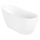 Signature Hardware White 71 x 28 in. Freestanding Bathtub with End Drain 