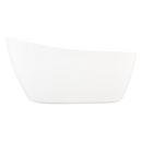 Signature Hardware White 71 x 28 in. Freestanding Bathtub with End Drain 