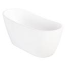 Signature Hardware White 71 x 28 in. Freestanding Bathtub with End Drain 