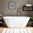 70-3/8 x 30-1/2 in. Freestanding Bathtub with Offset Drain in White