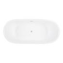 Signature Hardware White 66-3/4 x 29 in. Freestanding Bathtub with Center Drain 
