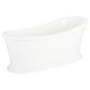 Signature Hardware White 67 x 28-1/2 in. Freestanding Bathtub with End Drain 
