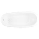 Signature Hardware White 67 x 28-1/2 in. Freestanding Bathtub with End Drain 
