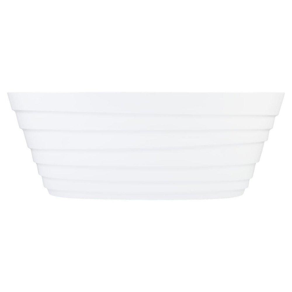 Signature Hardware White 66-1/2 x 32 in. Freestanding Bathtub with Center Drain 