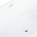 Signature Hardware White 66-1/2 x 32 in. Freestanding Bathtub with Center Drain 