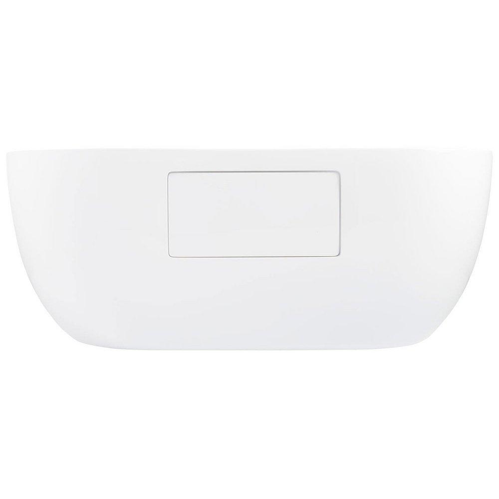 Signature Hardware White 55-3/8 x 29-1/8 in. Freestanding Bathtub with Offset Drain 