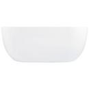 Signature Hardware White 55-3/8 x 29-1/8 in. Freestanding Bathtub with Offset Drain 