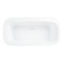Signature Hardware White/White 63-1/4 x 31-1/2 in. Freestanding Bathtub with Offset Drain 