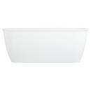 Signature Hardware White 63-1/4 x 31-1/2 in. Freestanding Bathtub with Offset Drain 