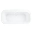 Signature Hardware White 63-1/4 x 31-1/2 in. Freestanding Bathtub with Offset Drain 