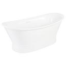 Signature Hardware White 69 x 31-1/8 in. Freestanding Bathtub with Center Drain 