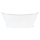 Signature Hardware White 69 x 31-1/8 in. Freestanding Bathtub with Center Drain 