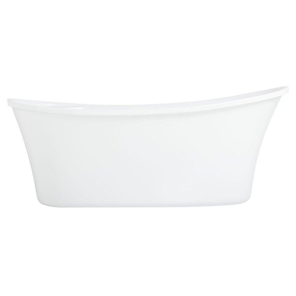 Signature Hardware White 66 x 29-1/2 in. Freestanding Bathtub with End Drain 