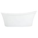 Signature Hardware White 66 x 29-1/2 in. Freestanding Bathtub with End Drain 