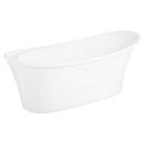 Signature Hardware White 66 x 29-1/2 in. Freestanding Bathtub with End Drain 
