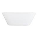 Signature Hardware White 65-3/4 x 29-1/2 in. Freestanding Bathtub with Offset Drain 