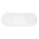 Signature Hardware White 72 x 28-1/4 in. Freestanding Bathtub with Center Drain 