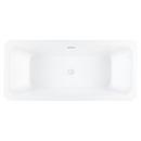 Signature Hardware White 67-15/16 x 30-7/8 in. Freestanding Bathtub with Center Drain 