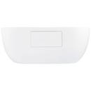 Signature Hardware White 64-3/4 x 29-1/2 in. Freestanding Bathtub with Offset Drain 