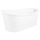 Signature Hardware White 66 x 34-1/2 in. Freestanding Bathtub with End Drain 